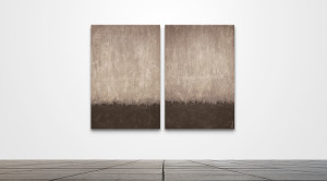 Custom 0119  /   40" x 60" Diptych   /   Acrylic on canvas