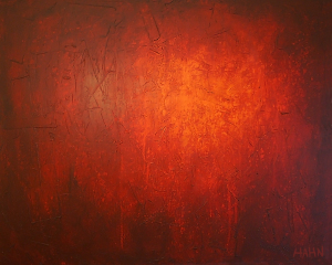 Abstract Painting 027 by Andy Hahn -- Red art