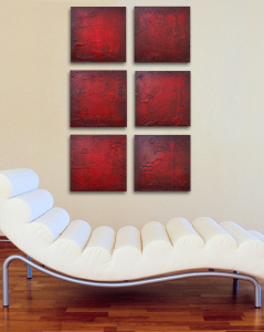 Modern art abstract multi panels by Andy Hahn