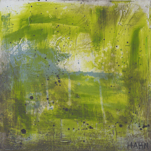 Green modern art by Andy Hahn - Abstract 131