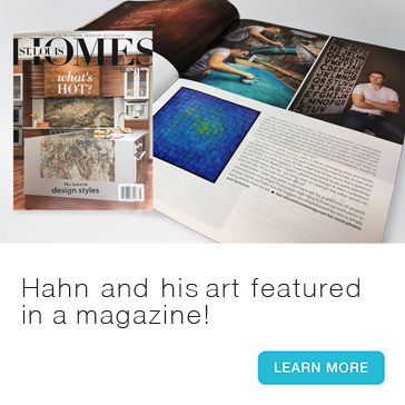 Andy Hahn and his art featured in St. Louis Home + Lifestyle magazine