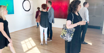 Andy Hahn art exhibit opening